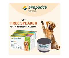 Shop Simparica get Speaker Free!